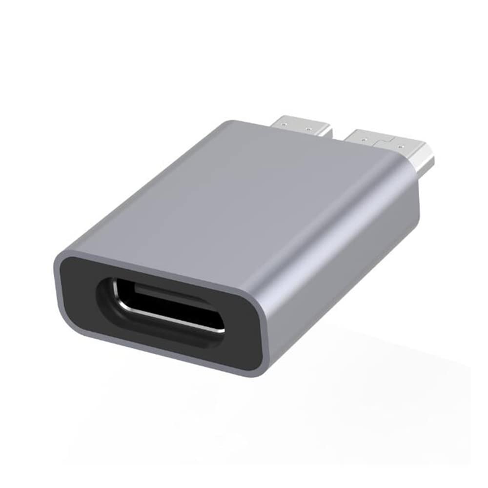 Kework 2 Pack Micro B USB to USB Type C Adapter, USB 3.1 Type C Female to USB 3.0 Micro B Male Adapter Converter Connector, 5Gbps 3A