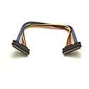 22 Pin SATA Female to 22 Pin SATA Female Power and Data Cable - 12 Inches