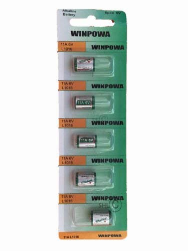 Hillflower 5 Piece 11A A11 MN11 L1016 G11A 11 Card 0% Mercury 0% Hg 6V Alkaline Battery