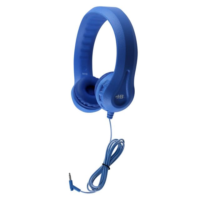 HamiltonBuhl Flex‑Phones Kids Foam Headphones - Durable EVA Foam, Volume‑Limited 85 dB, Chew‑Resistant Dura‑Cord, Safe BPA‑Free Design for Classroom…