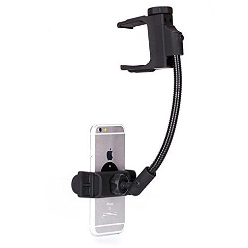 Car Mount Mirror Holder Rear View Swivel Cradle Stron Grip Compatible with Samsung Galaxy A70 - Samsung Galaxy A71 5G - Samsung Galaxy A9 - Samsung