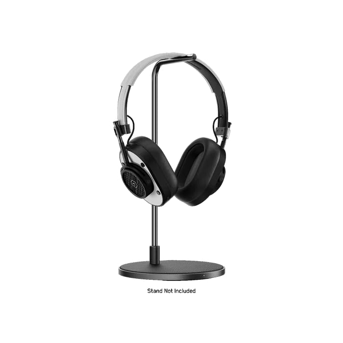 MASTER & DYNAMIC MH40 Over-Ear Wireless Headphones Gen II, Black Metal/White Leather
