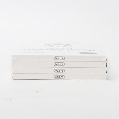 beiens High Contrast Baby Flashcards – 80 Double-Sided Visual Stimulation Cards for Newborns & Infants 0–36 Months, 5.5"x5.5", Learning Toy Gift