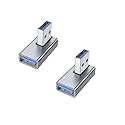 ZJKJHJY USB 3.0 Adapter, 90 Degree Right Angle Design, Supports 5Gbps Data Transfer Speed, 15W Fast Charging, Compatible with Laptop, Speaker…