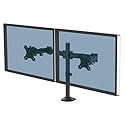 Fellowes Reflex Series Adjustable Monitor Arm for Desk, Supports 27-Inch Monitors, Ergonomic Dual Monitor Stand with VESA Mount, Easy Setup