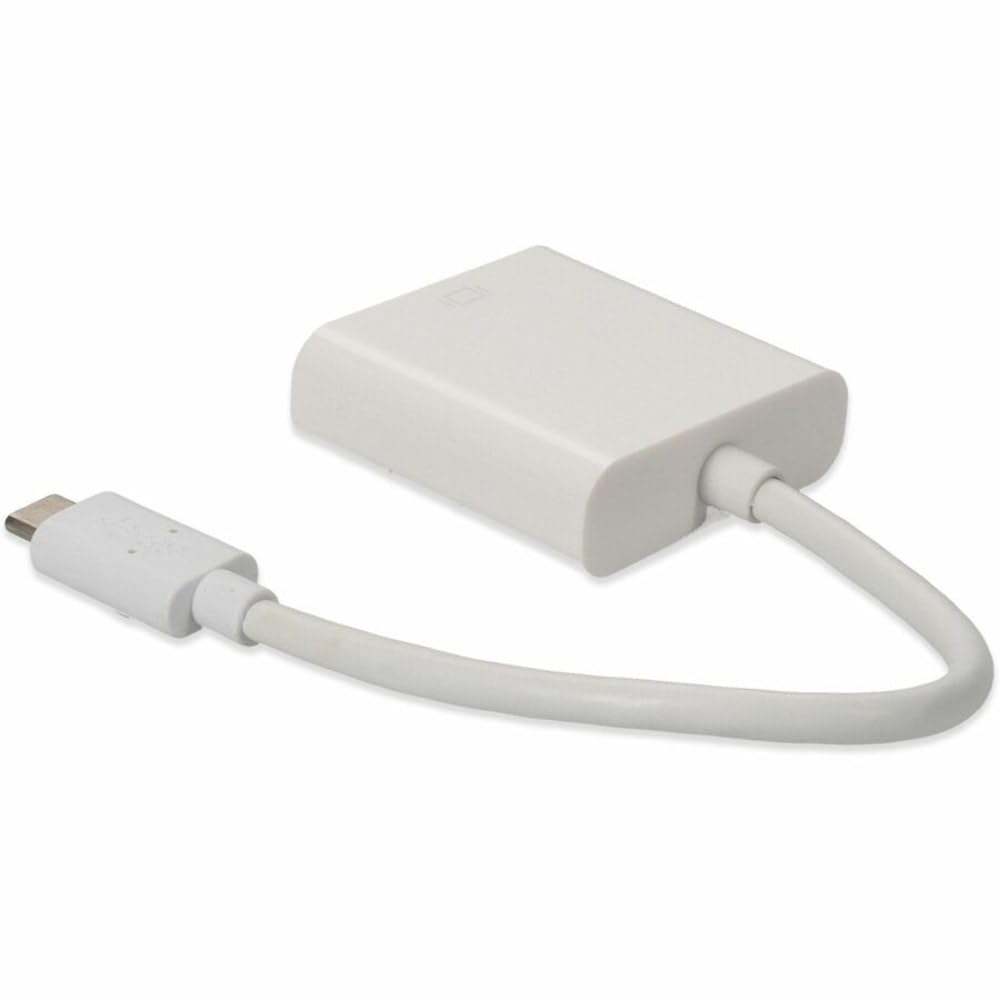 AddOn 20cm (8In) USB 3.1 Type (C) Male to HDMI Female White Adapter Cable