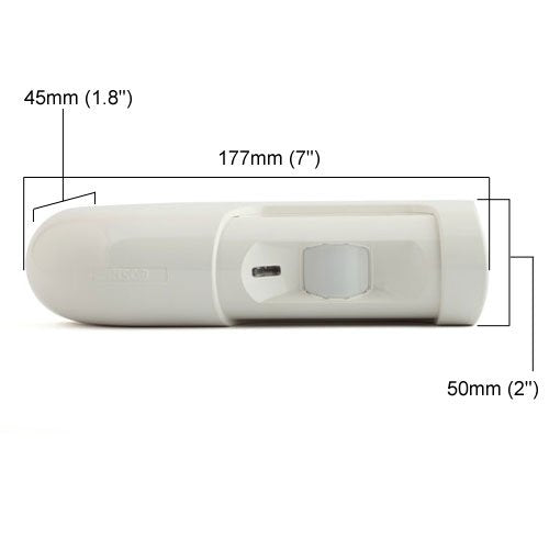 Rokonet Risco IrexPlus Request to Exit PIR Motion Sensor with Internal Buzzer and Relay Timer (White)