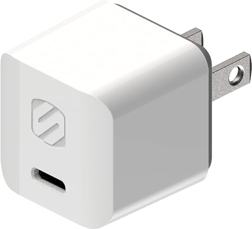 Scosche HPDC30MWT-SP Powervolt 30W USB Type-C Wall Charger Compatible with Power Delivery 3.0, 2.0, and Standard USB-C Devices, Fast Charging, White