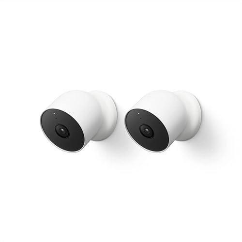 Google Nest Cam Outdoor or Indoor, Battery - 2nd Generation - 2 Count (Pack of 1) (Renewed)