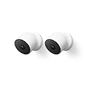 Google Nest Cam Outdoor or Indoor, Battery - 2nd Generation - 2 Count (Pack of 1) (Renewed)
