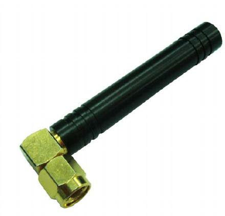 Embedded Works EWGSM02SRA 4G/LTE Cellular Antenna | 2 dBi Gain | 850/900/1800/1900/2100 MHz | SMA Male Right Angle | Dipole/Rubber Duck