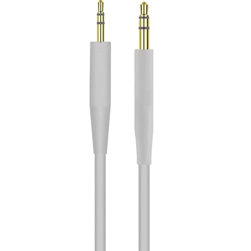 EARLA TEC Replacement Audio Cable Cord Extension Wire for Bose QuietComfort QC25 QC35 Headphones with in line Mic Volume Control (No mic White)