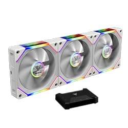 GAMDIAS Aeolus P2-1203U 120mm ARGB PWM Fan(3 Fan Pack w/USB Hub), Include Reverse Fan Blade x3, ARGB Sync Ready, Easy Installation & Cabless