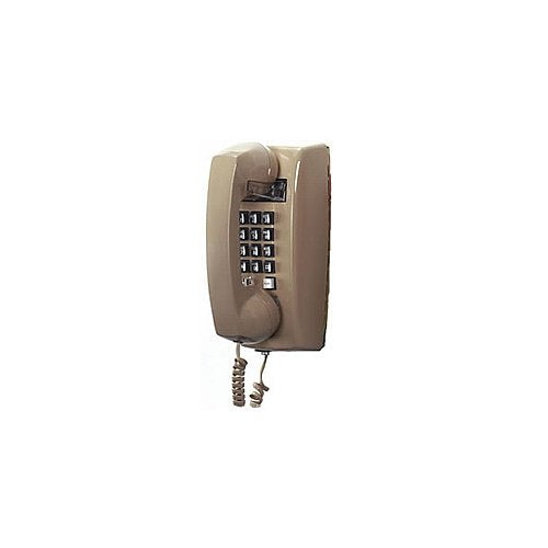 YBS Cortelco Basic Single-Line Wall Telephone with Volume Control in Ash