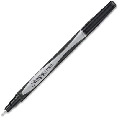 Sharpie Felt Tip Pens, Fine Point (0.4mm), Felt Tip Markers, Black, 12 Count - Journaling, Art, Drawing, Teacher, Back to School