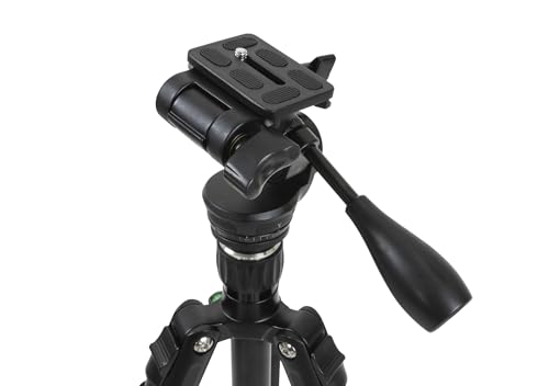 Celestron 82051 Hummingbird Fast Action Pan Tilt Head Tripod for a Spotting Scope, Binocular or Camera, Black