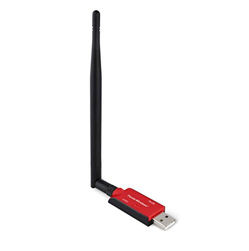 Panda Wireless PAU0B AC600 Dual Band (2.4GHz and 5GHz) Wireless N USB Adapter W/High Gain Antenna - Windows 7/8/8.1/10/11, Zorin, Mint, Ubuntu