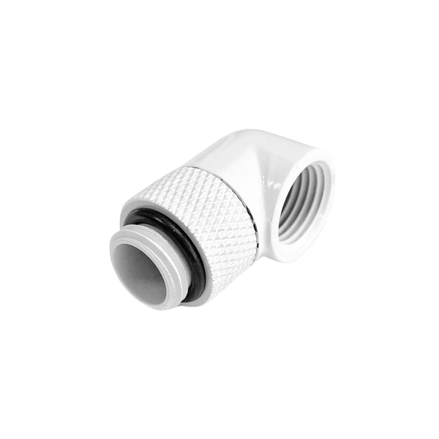 greenDracaena Dracaena.io 6 Pack G1/4" 90° Rotary 360° Swivel Fitting, Male to Female Extender Adapter for PC Water Cooling Loop, Computer Liquid