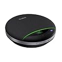 Yealink Bluetooth Speakerphone SP96 Support Daisy-Chain 26H Talk Time Teams Certified 65mm Conference Speaker and 6 Microphones Smart AI