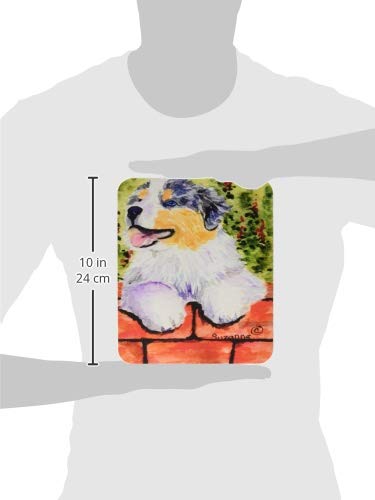 Caroline's Treasures SS8849MP Australian Shepherd Mouse Pad, Hot Pad or Trivet for Home Office Gaming Working Computers Laptop Mouse Mat,Washable