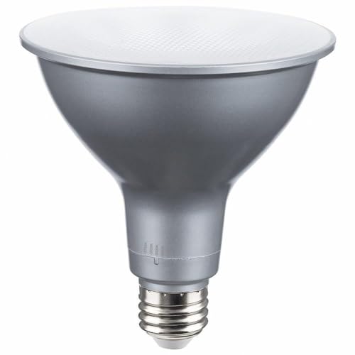 Satco 21W High Lumen LED PAR38 Medium Base Replacement Lamp in Utilitarian Style-5.12 Inches Length and 4.76 Inches Wide