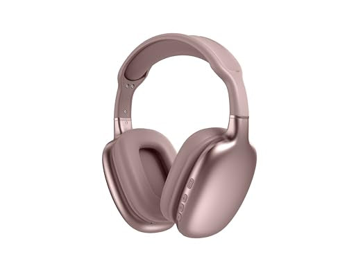 TJ Home Essentials Active Noise Cancellation Bluetooth Over Ear Headphones Leather Wireless Headset Wired Built-in MIC 24H Playtime High Res Audio