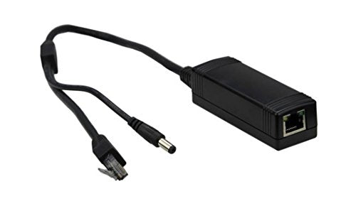 PS100 PoE Splitter: to Power Non-PoE Device, e.g., IP Video Cameras, Splits Incoming PoE Signal into 12V DC Power and RJ45 10/100Mbps Ethernet Digital