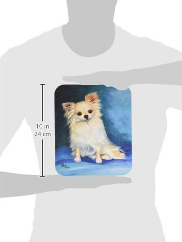 Caroline's Treasures MH1040MP "Jazz Chihuahua Long Hair Mouse Pad, Hot Pad or Trivet" for Home Office Gaming Working Computers Laptop Mouse