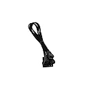 CableMod ModFlex Sleeved Molex to 3 Fan Adapter (Black, 12V, 60cm / 20cm)