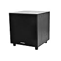 Monoprice 60-Watt Powered Subwoofer - 8 Inch With Auto-On Function, For Studio And Home Theater Black
