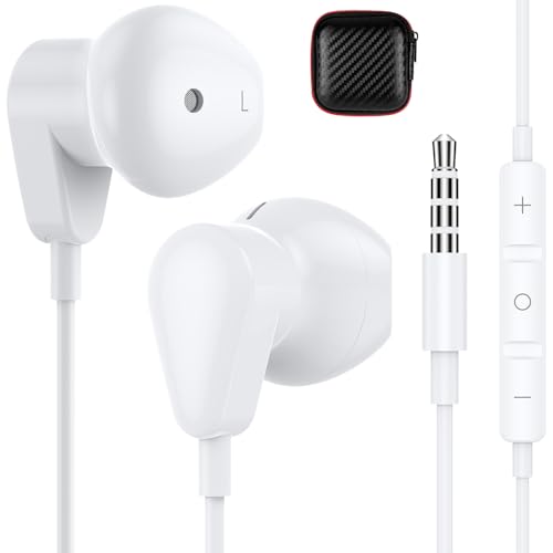 Wired Earbuds Earphones for Samsung Galaxy A15 A14 A13 A12 A11 A20 S9, 3.5mm Wired Headphones with Mic, HiFi Stereo Earphones…