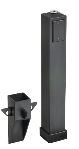 Arlington Industries GP37B-1 Gard-N-Post Outdoor Landscape Lighting Garden Post, 37-Inch, Black