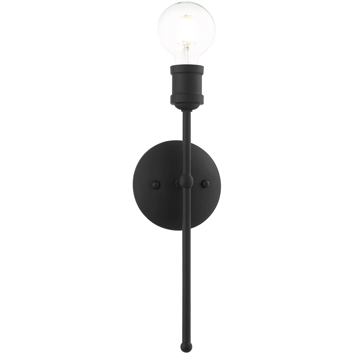 Livex Lighting 16711-04 1 Light Black Wall Sconce