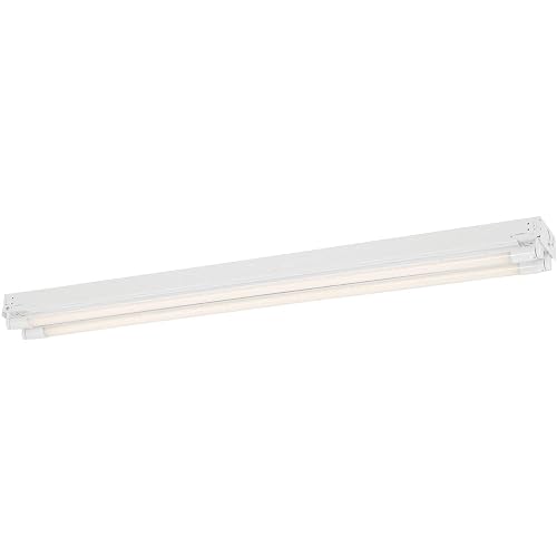 Designers Fountain LED Strip Lights, 2-Light T8 Industrial Tubes Ceiling Fixture, 3600 Lumens, 4000K, 4 ft, White, ST702T1840