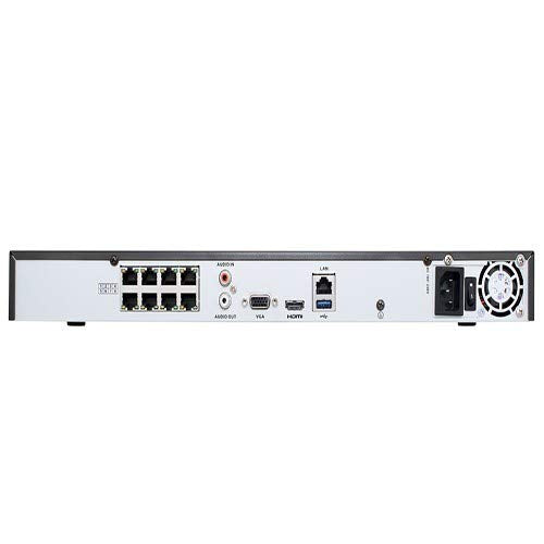 DS-7608NI-Q2/8P H.265 8 Channel PoE 4K 8MP Network Video Recorder NVR, Plug & Play, International Original English Version, Hard Drive Not Included