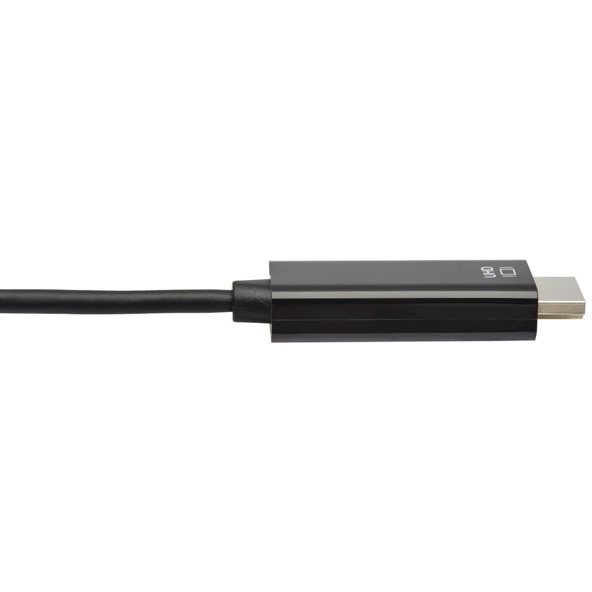 Tripp Lite USB C to HDMI Cable Adapter (M/Thunderbolt 3 HDMI Cable Adapter, Gen 1, Converter On HDMI End, 4K HDMI @ 60 Hz, 4: Black, 6 ft