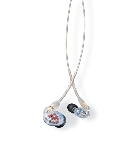 Shure SE535-CL Professional Sound Isolating Earphones, High Definition Sound + Natural Bass, Three Drivers, in-Ear Fit, Detachable Cable, Durable…