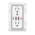 JcBlaon Outlet Extender Surge Protector - 6 Outlet Splitter with 4 USB Ports (2 USB C), Multiple Plug Expander Wall Charger, 3 Sided Multi Plug Wall