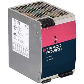 TRACO POWER TIB 480-124EX Power Supply; AC-DC; DIN Rail; 480W; 24V; 20A; 85-264 V in; Adj Vout, Enclosed
