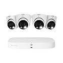 Lorex N4K2SD-84WD-2 4K 8-Channel Fusion NVR System with 4 Smart Deterrence and Mask Detection Security Cameras