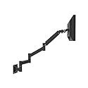 NBGYS Adjustable TV Wall Mount Bracket with Extended Arm, Ideal for 17-21 Inch Screens, VESA 75x75mm, 100x100mm, Perfect for Bedroom or Workspace