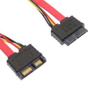 SATACables 10 inch Slimline 'Mini' SATA Device Extension Male to Female Connector Cable