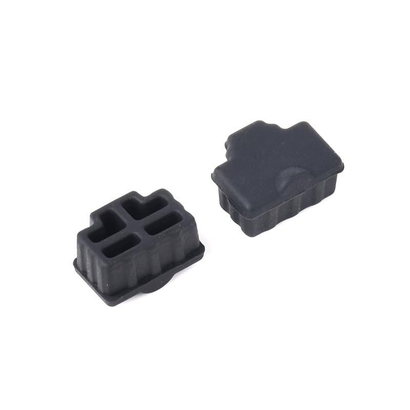200PCS Hub Port RJ45 Anti Dust Cover Cap Protector Plug Black Silicone Ethernet