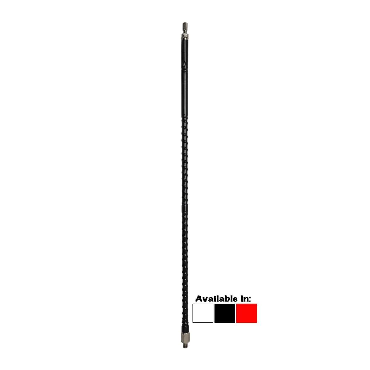 Procomm BTF3-R 3.25 ft. Tall Top Load 0.25 Wave Heavy Duty Tunable Tip Fiberglass CB Antenna Red