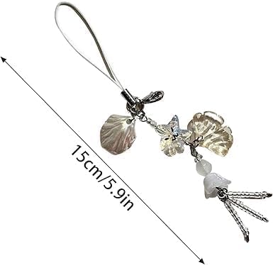 Yxinjy 1 Pc Jellyfish Star Pendant Keychain Phone Strap Lanyard Tassels Keyring Strap Backpack Charm Decor Car Keys Decoration Cell Phones Accessories