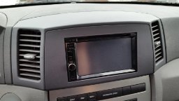 Custom Install Parts Double Din Navigation Stereo Bezel Dash Install Kit with Standard Wiring Harness and Antenna Adapter - Grey Compatible with Jeep