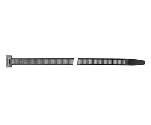 Main ST Collective 100 Pack Black Nylon Cable Ties | 4" Zip Ties with 18 lb Tensile Strength | Self-Locking Design for Wire Management, Automotive