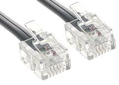 Great Lakes Communications Telephone Line Cord 25 Ft Silver Satin 4 Conductor New in a Factory Sealed Bag