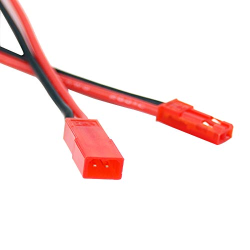 2pairs JST Male to XT60 Male/JST Female to XT60 Female Adapter with 10cm 4in 20awg Wire(BDHI-13)