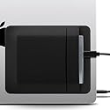 Afterplug 2-Pocket Adhesive Hard Drive Holder for Laptop, Stick-On Pocket Pouch for External Portable SSD, HDD, Slim Mouse and Cables (Large - Fits